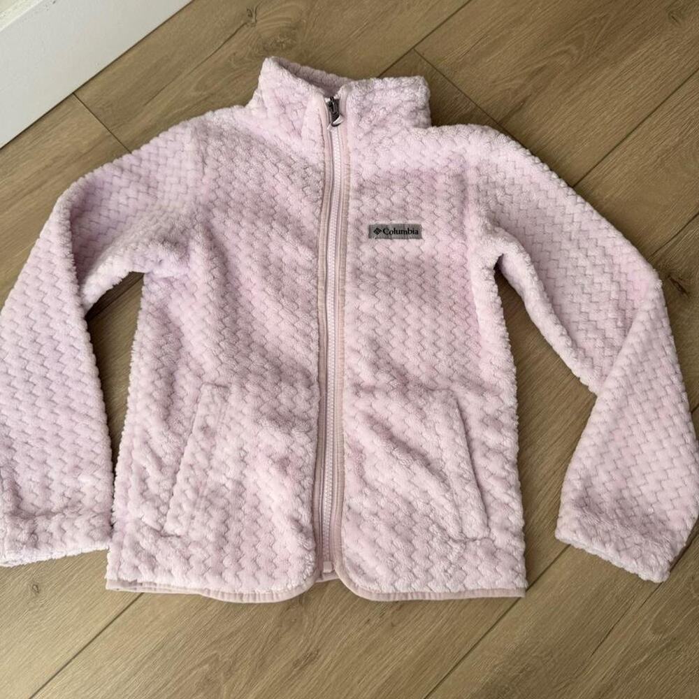 Columbia kids soft pink sherpa